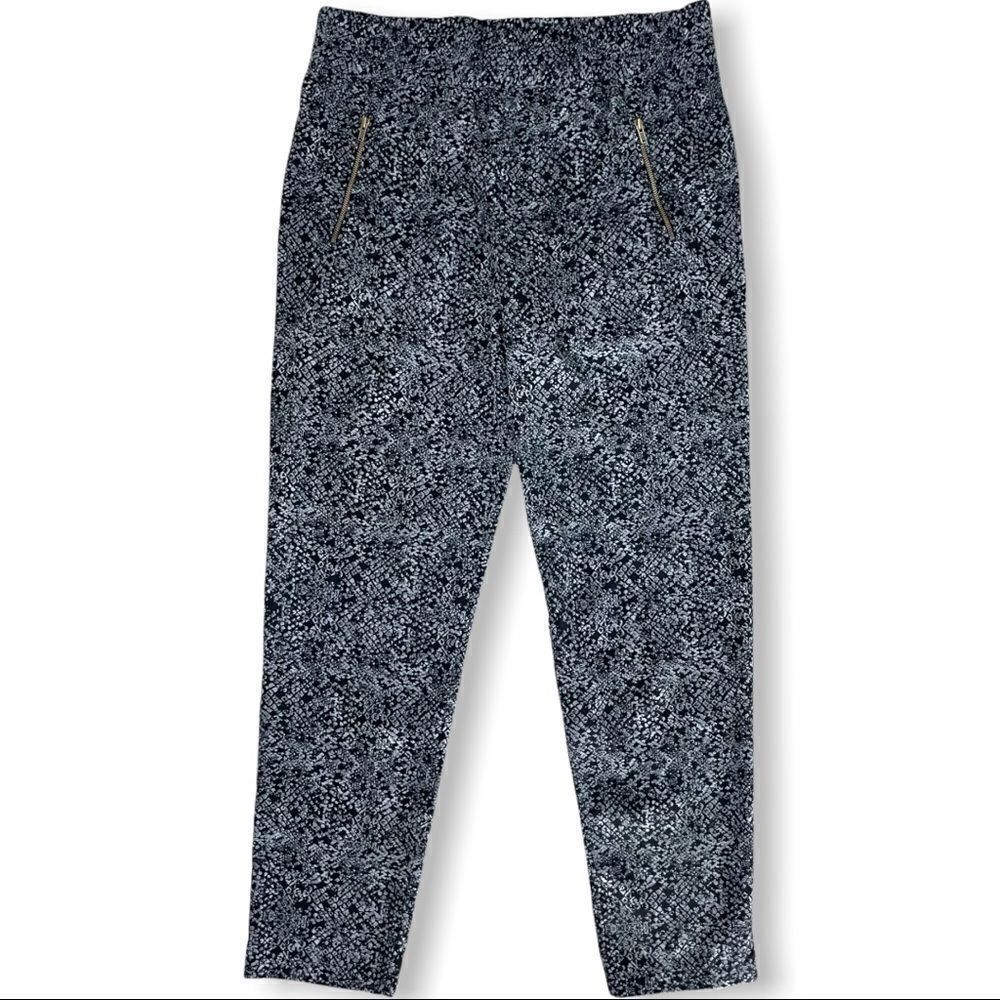 Massimo Snake Print Zip Pocket Flowy Pants